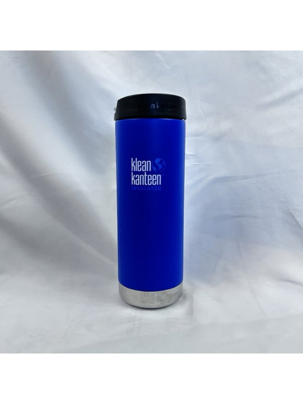 Klean Kanteen 16 Oz Blue Insulated Steel Water Bottle With Screw Cap
